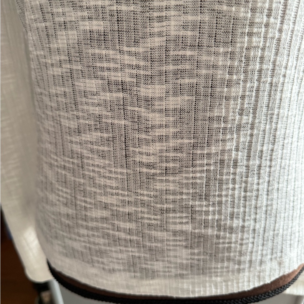 White Ribbed Long Sleeve Top - Picture 6 of 9